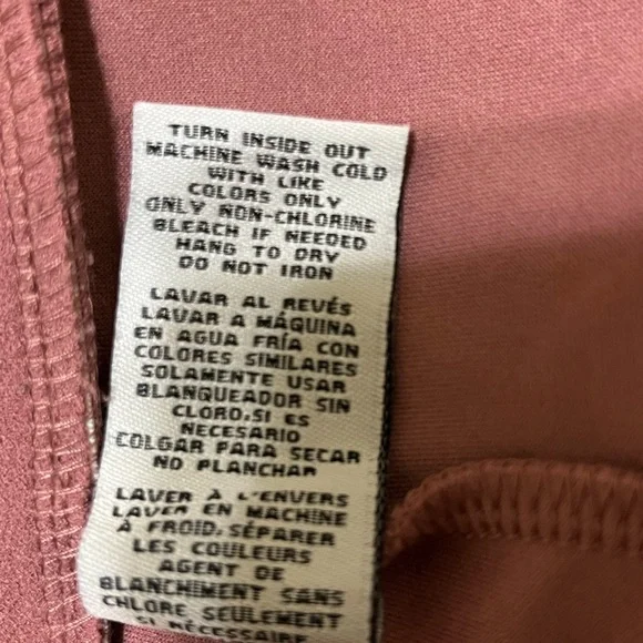 NWT One 5 One Women’s High Rise Pull On Wide Leg Trousers Pants Misty Rose XL - Picture 8 of 8